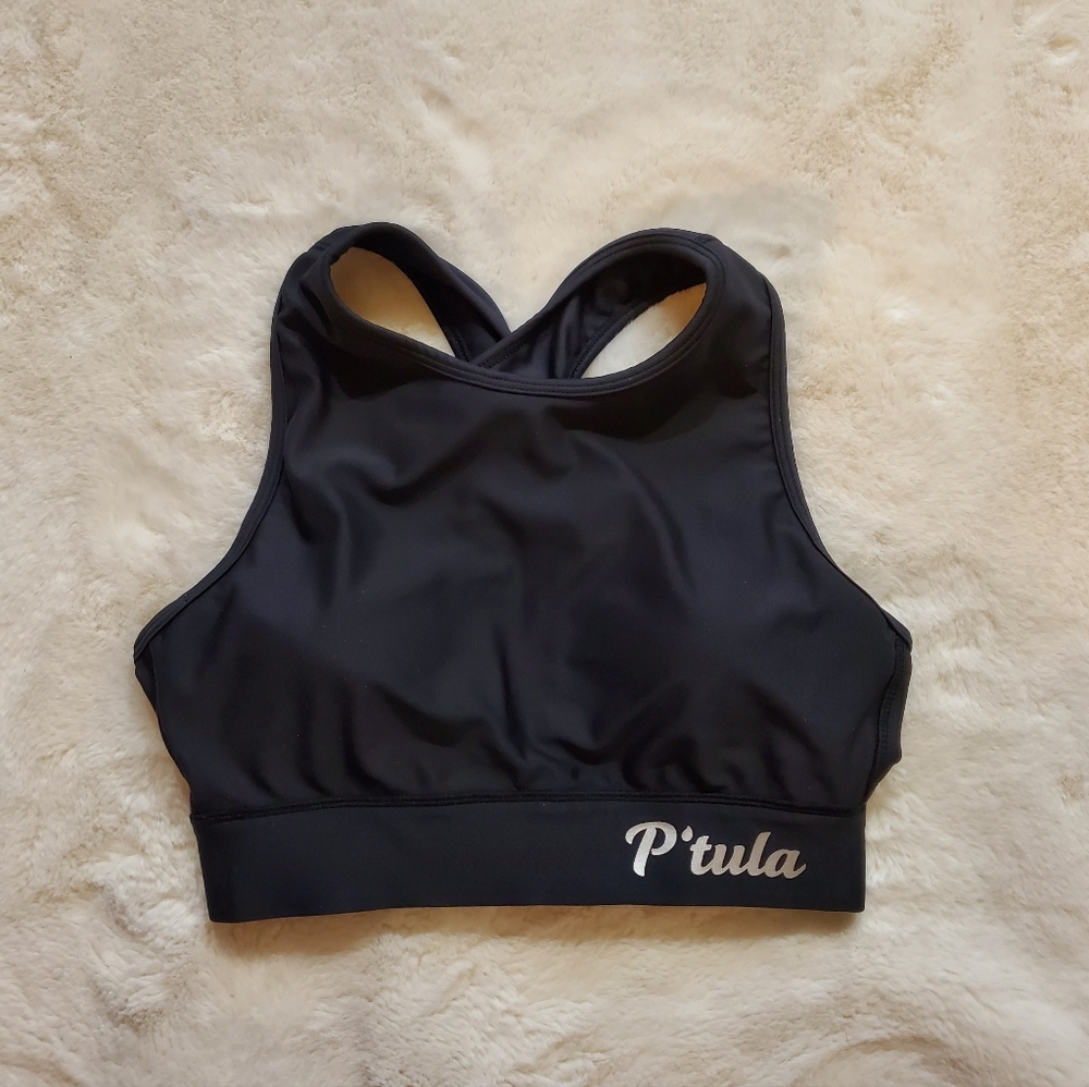 P'tula Araceli Fierce Cross Back Sports Bra Size Medium